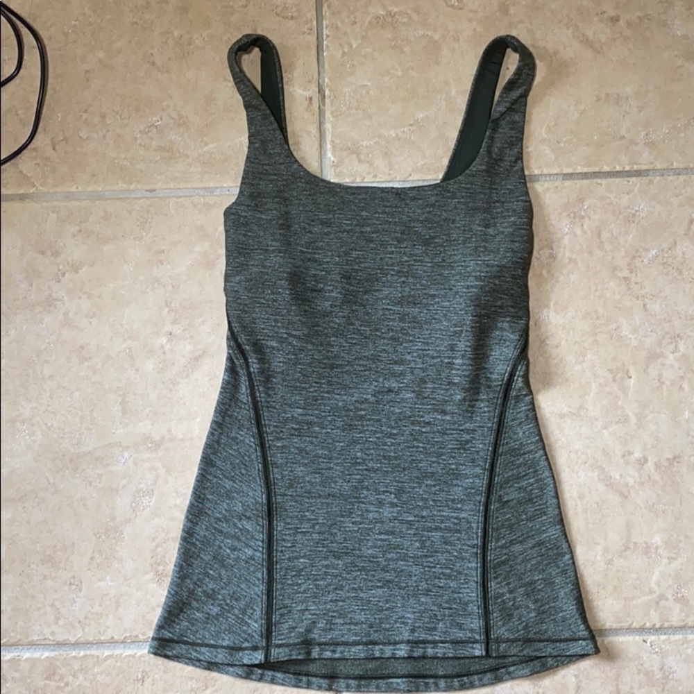 Lululemon olive green tank top